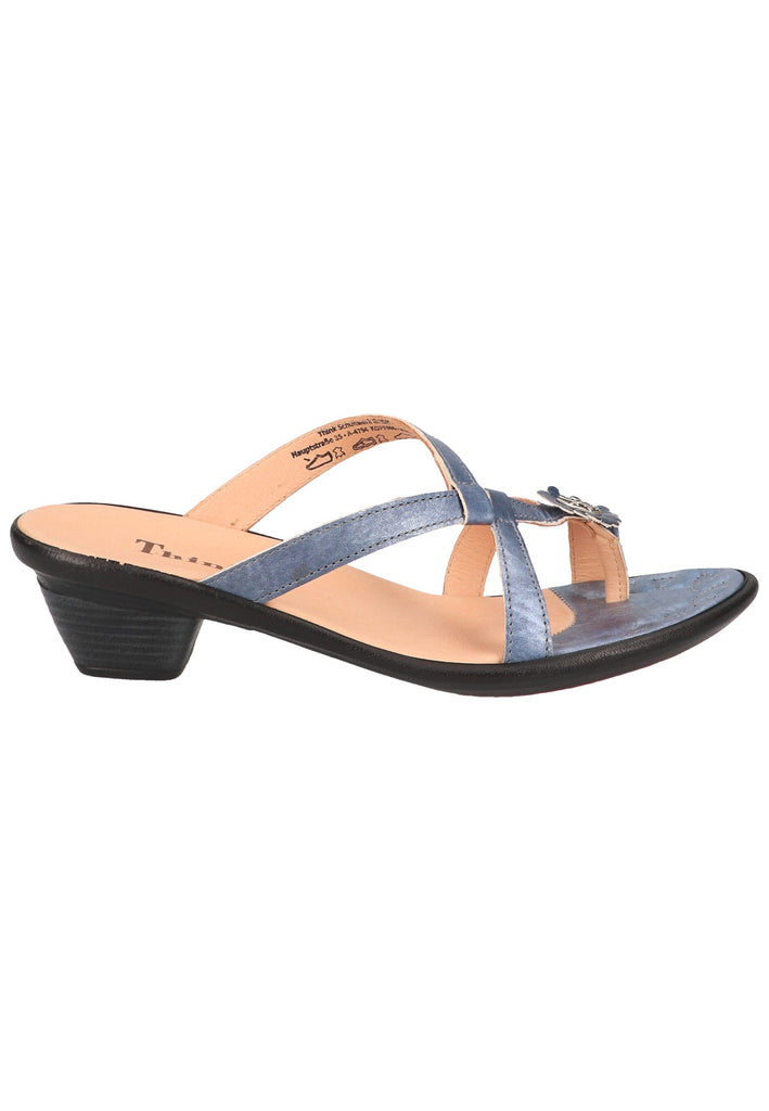 Think! Zehensteg Leder Blau