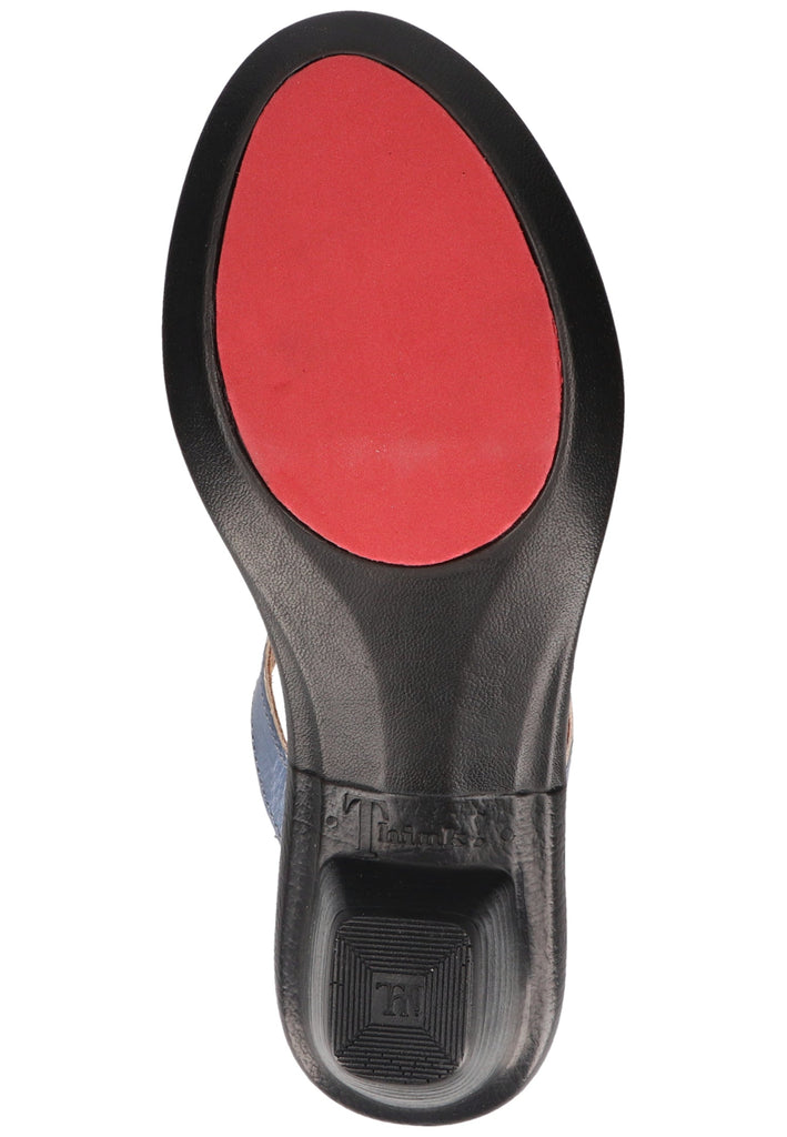 Think! Zehensteg Leder Blau