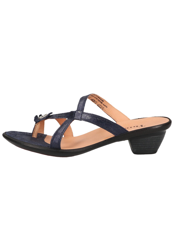 Think! Zehensteg Leder Dunkelblau