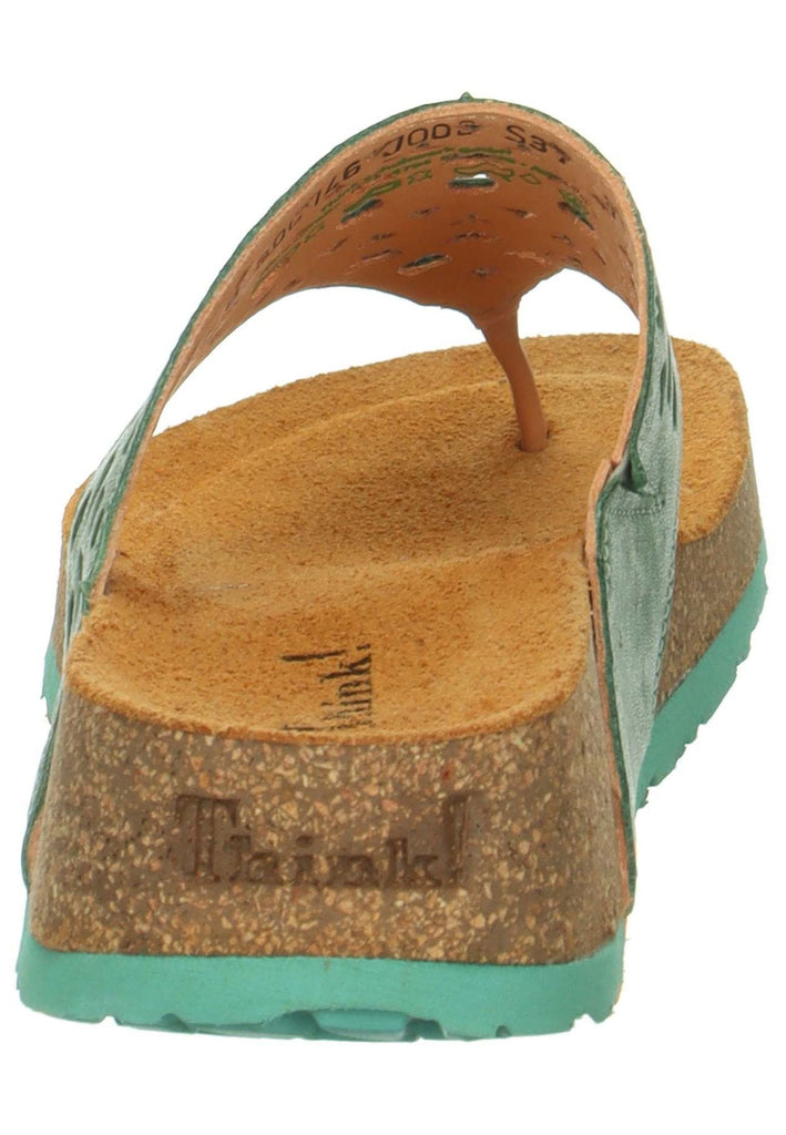 Think! Zehensteg Leder Grün