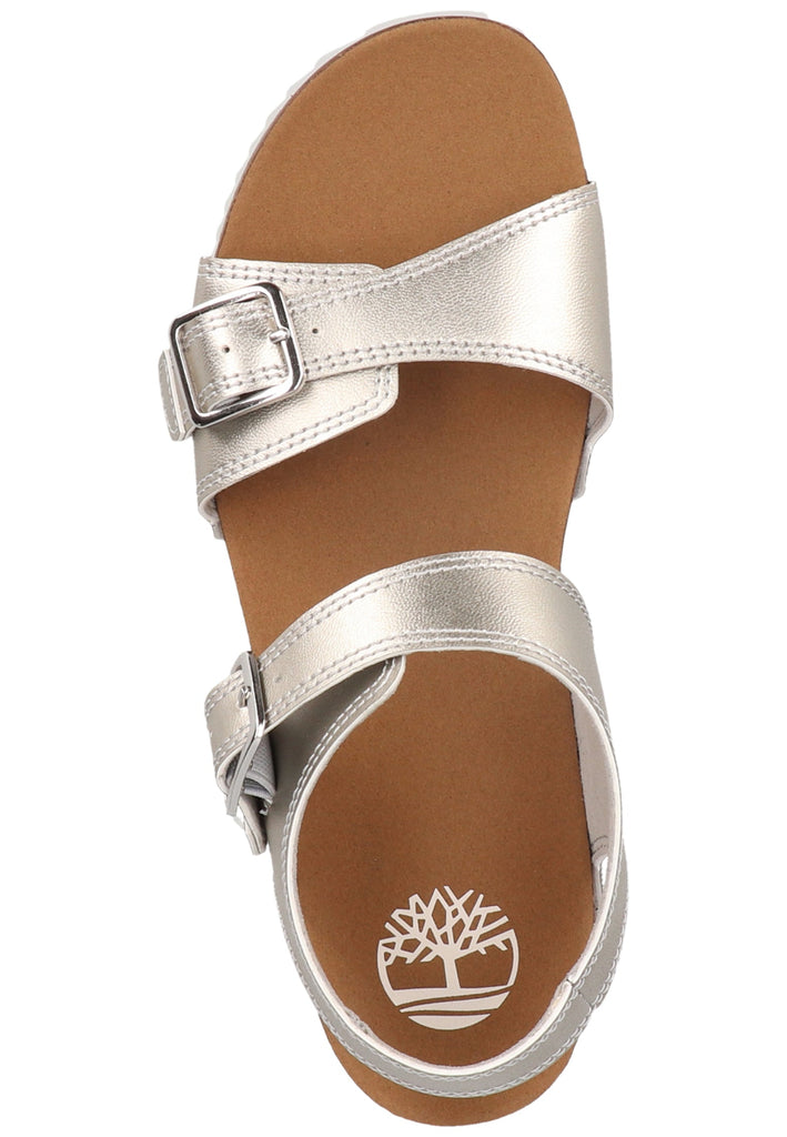 Timberland Sandalen Lederimitat Silber