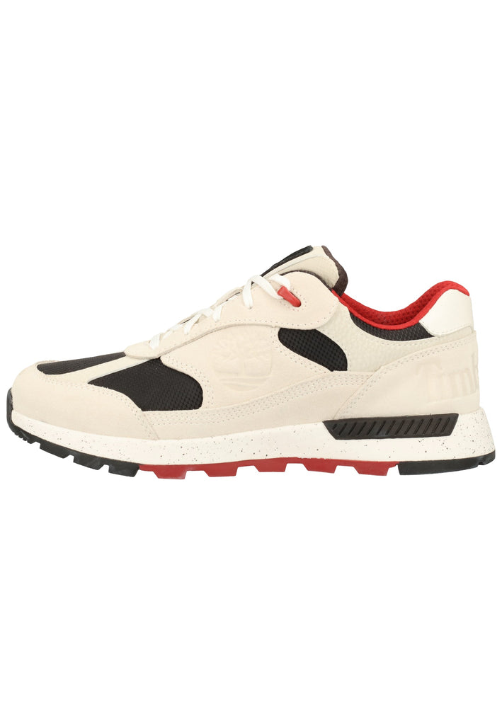 Timberland Sneaker Leder/Textil Hellgrau/Rot