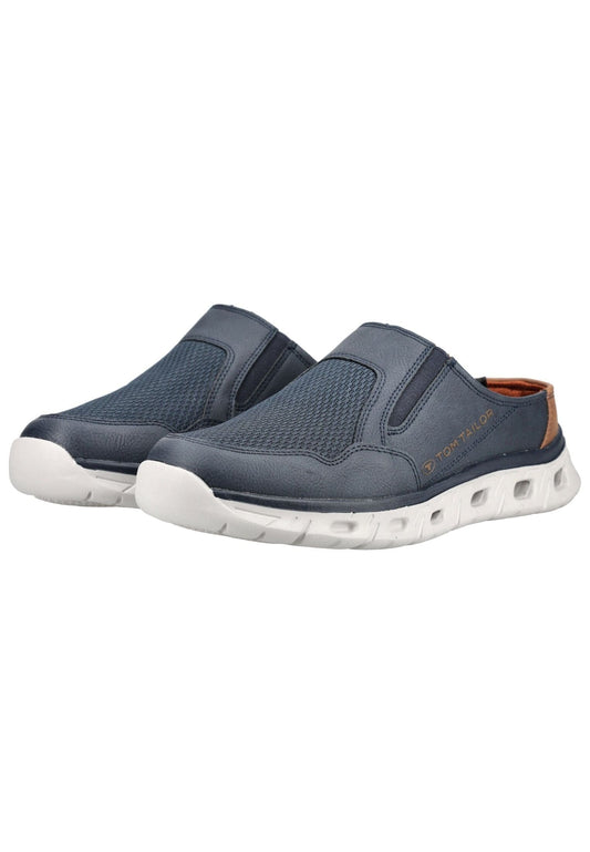 Tom Tailor Pantoletten Lederimitat/Textil Navy