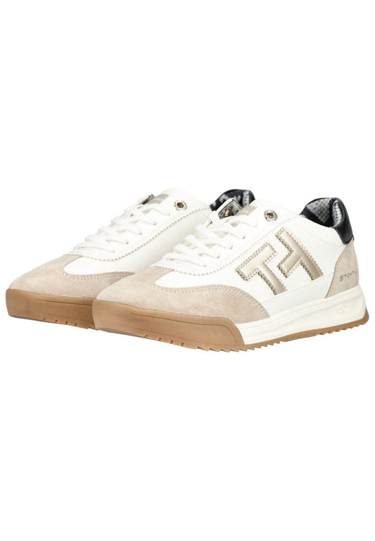 Tom Tailor Sneaker Lederimitat/Textil Cream