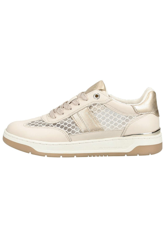 Tom Tailor Sneaker Lederimitat/Textil Sand