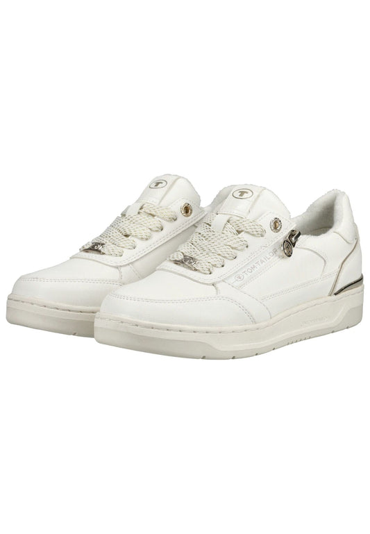 Tom Tailor Sneaker Lederimitat Weiß