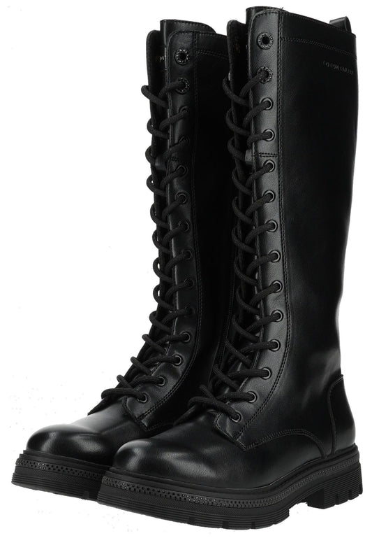 Tom Tailor Stiefel Lederimitat Schwarz