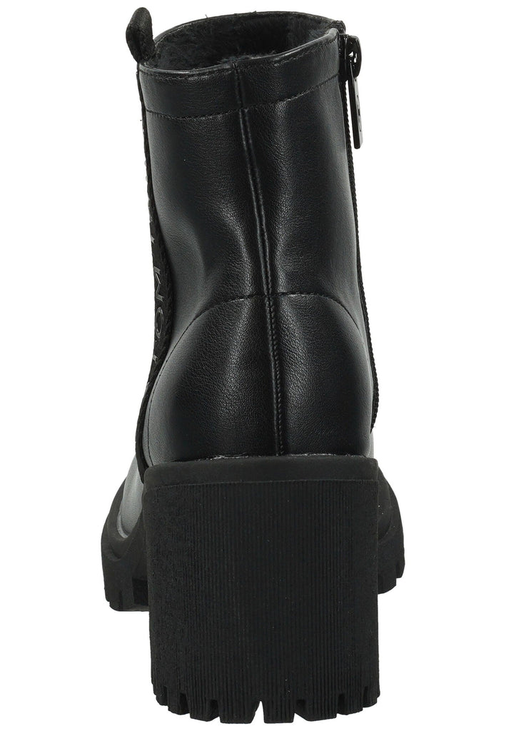 Tom Tailor Stiefel Lederimitat Schwarz Warmfutter