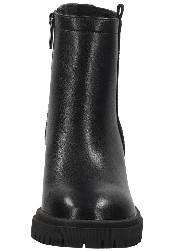 Tom Tailor Stiefel Lederimitat Schwarz Warmfutter