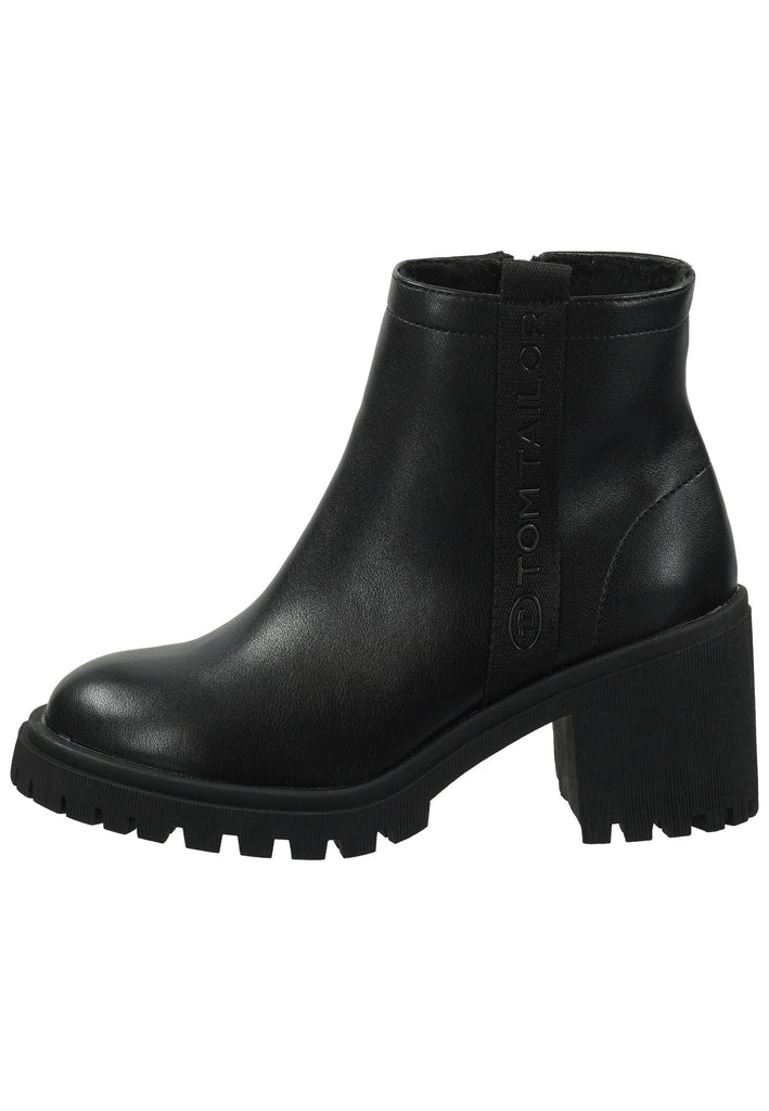 Tom Tailor Stiefel Lederimitat Schwarz Warmfutter