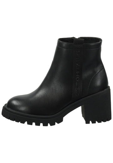 Tom Tailor Stiefel Lederimitat Schwarz Warmfutter