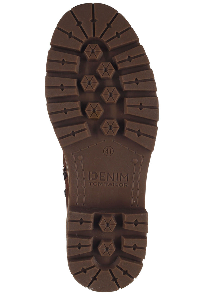 Tom Tailor Stiefel Lederimitat/Textil Nut Warmfutter