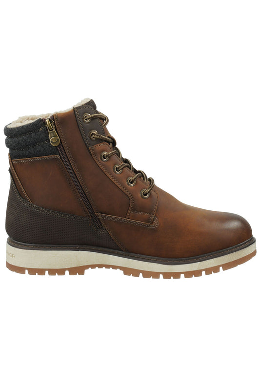 Tom Tailor Stiefel Lederimitat/Textil Nut Warmfutter