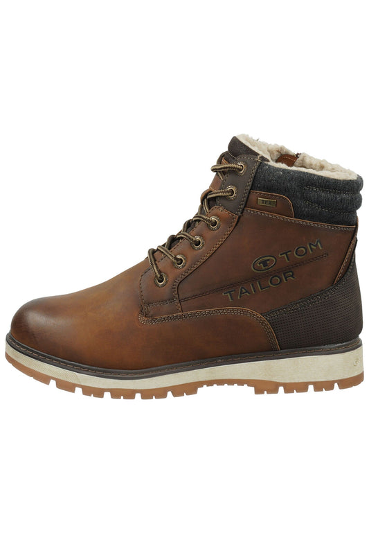 Tom Tailor Stiefel Lederimitat/Textil Nut Warmfutter