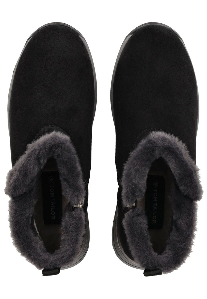 Tom Tailor Stiefel Lederimitat/Textil Schwarz Warmfutter