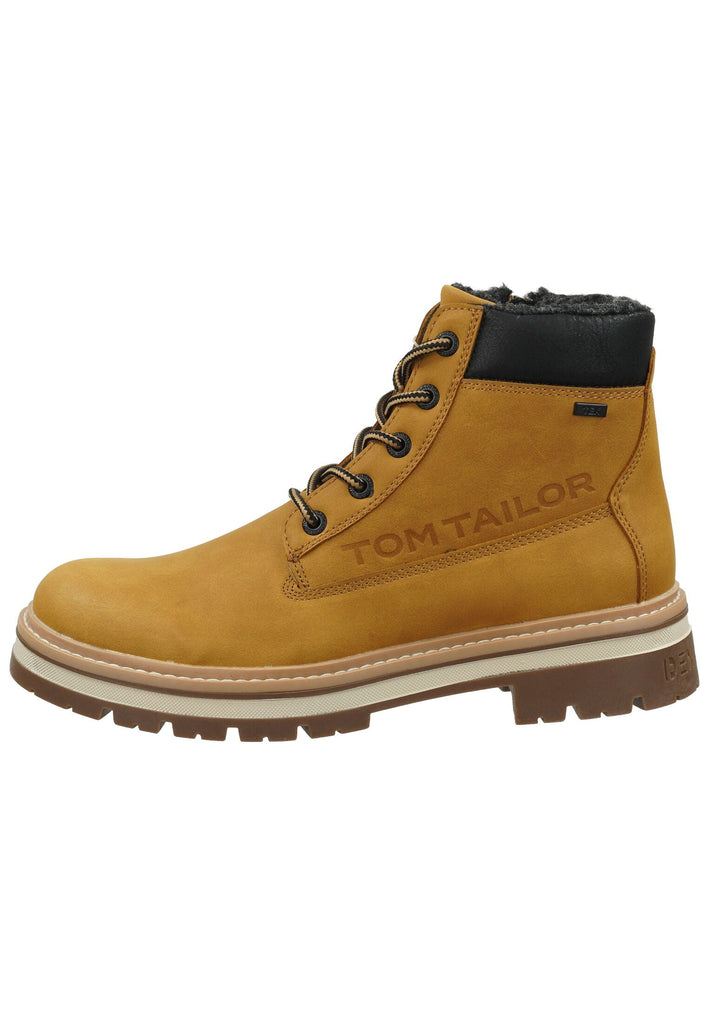 Stiefel Tom Tailor Stiefel Lederimitat/Textil Camel Warmfutter