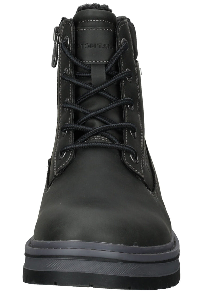 Tom Tailor Stiefelette Lederimitat Coal Warmfutter