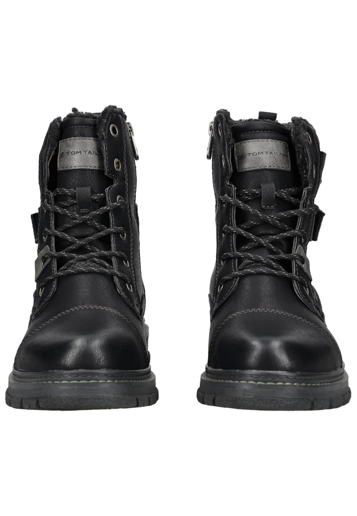 Tom Tailor Stiefelette Lederimitat Schwarz Warmfutter
