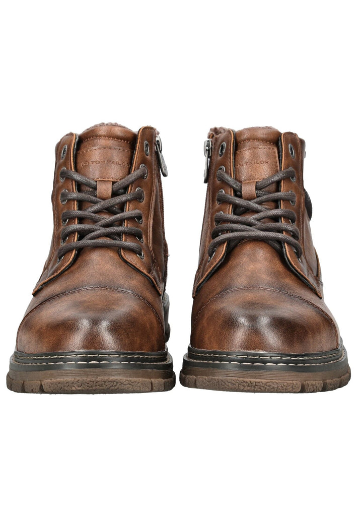 Tom Tailor Stiefelette Lederimitat/Textil Braun Warmfutter