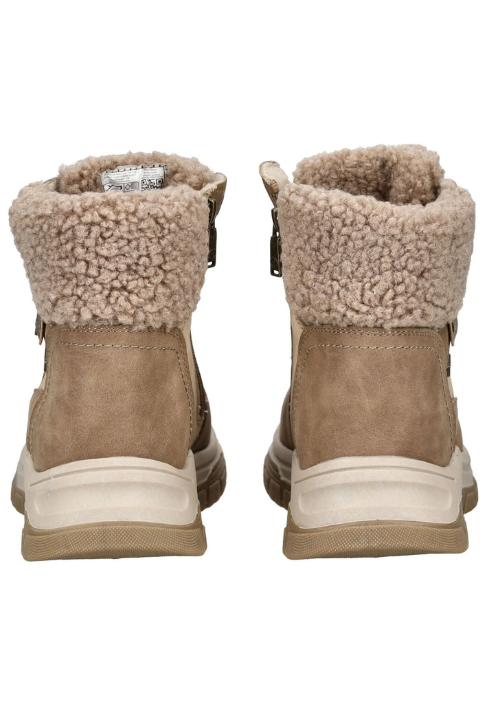 Tom Tailor Stiefelette Lederimitat/Textil Braun Warmfutter