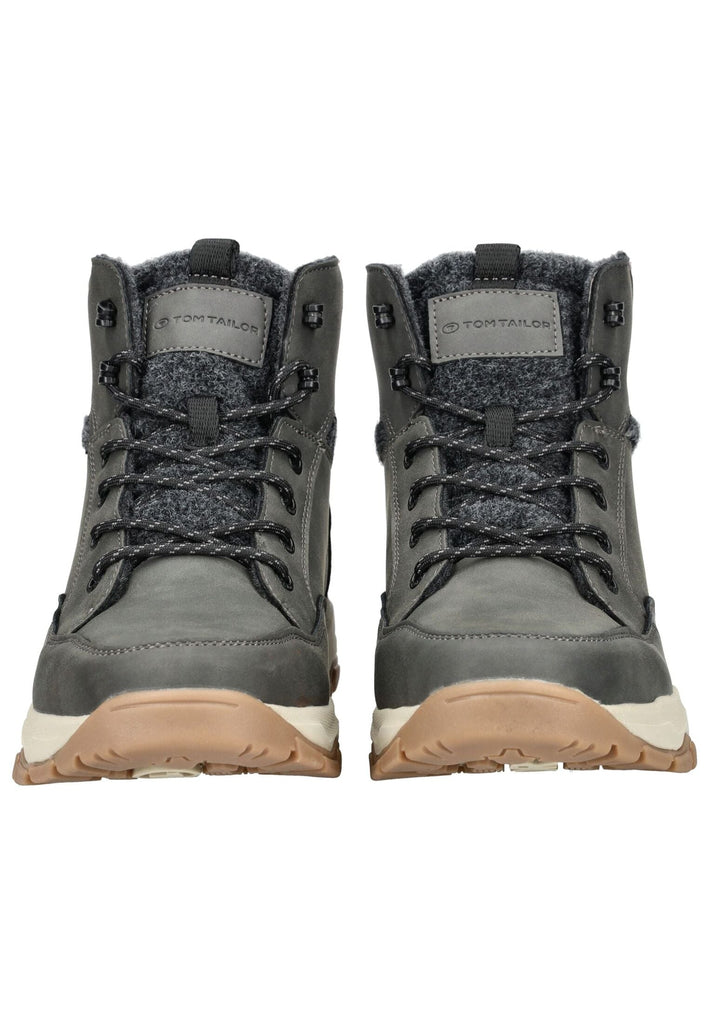 Tom Tailor Stiefelette Lederimitat/Textil Coal Warmfutter