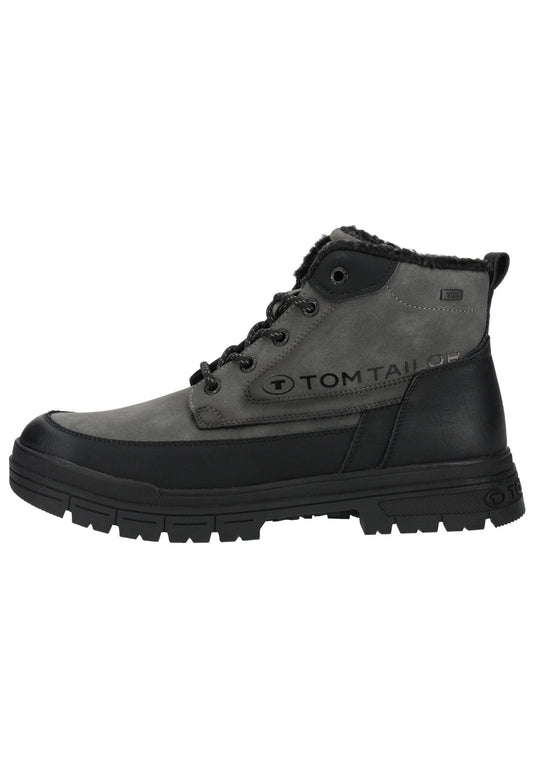 Tom Tailor Stiefelette Lederimitat/Textil Grau Warmfutter