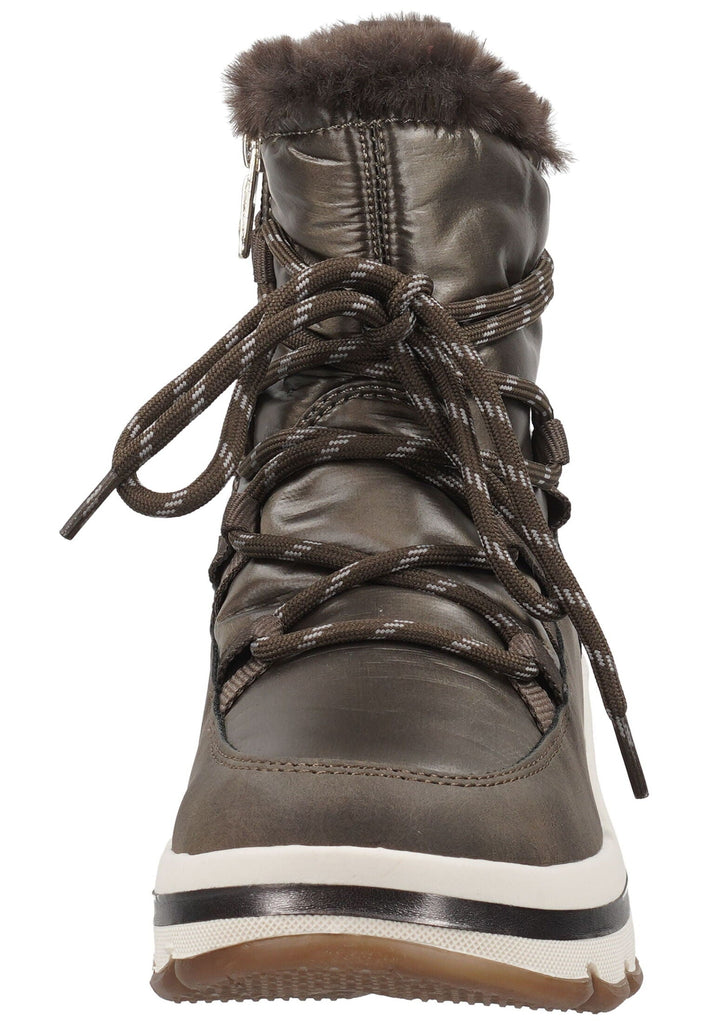 Tom Tailor Stiefelette Lederimitat/Textil Lava Warmfutter