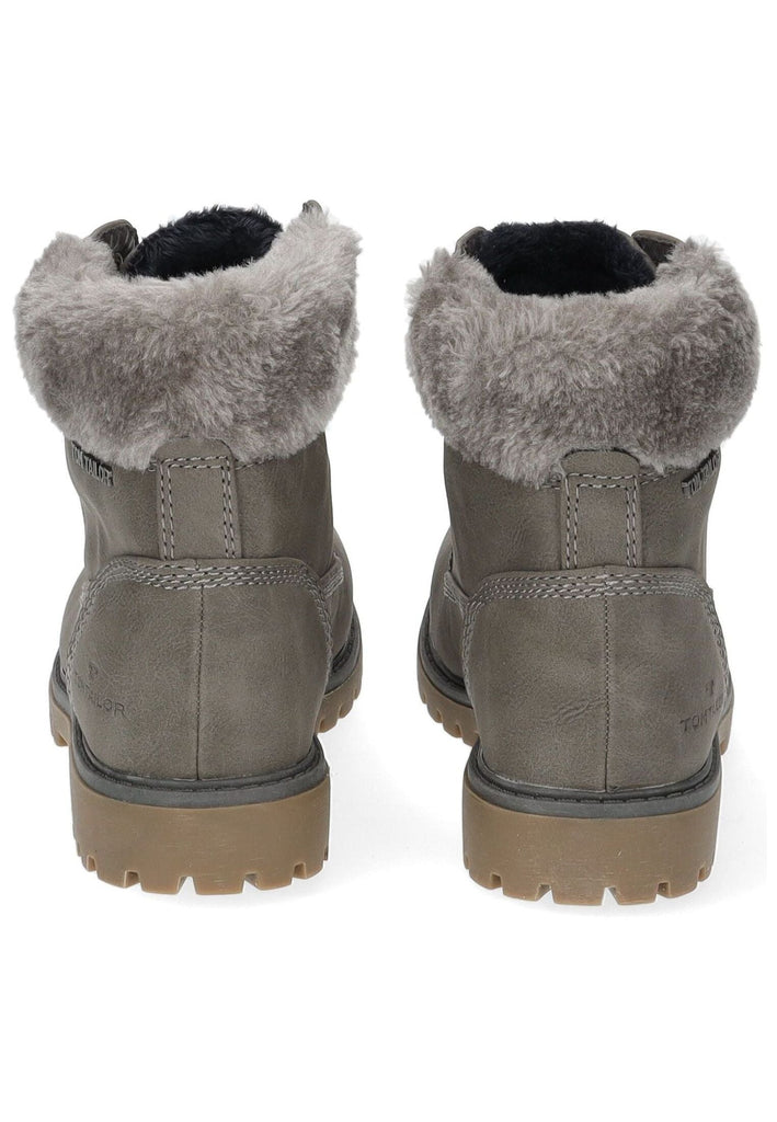 Tom Tailor Stiefelette Lederimitat/Textil Mud Warmfutter