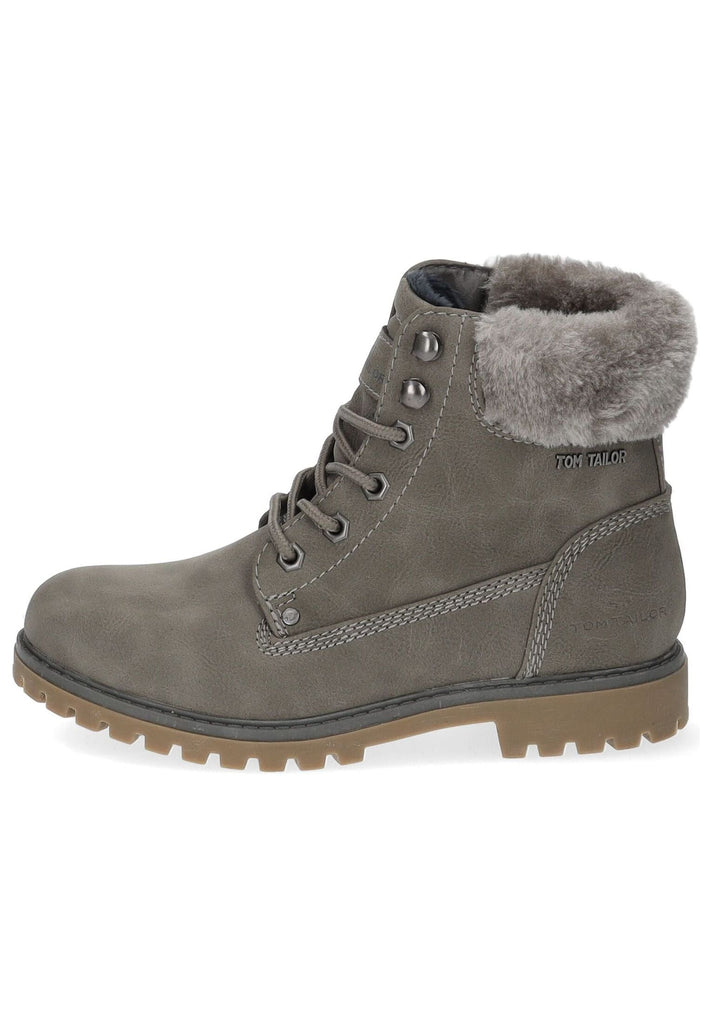 Tom Tailor Stiefelette Lederimitat/Textil Mud Warmfutter