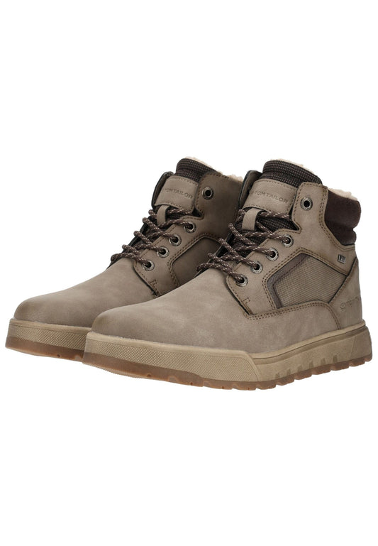 Tom Tailor Stiefelette Lederimitat/Textil Mud Warmfutter