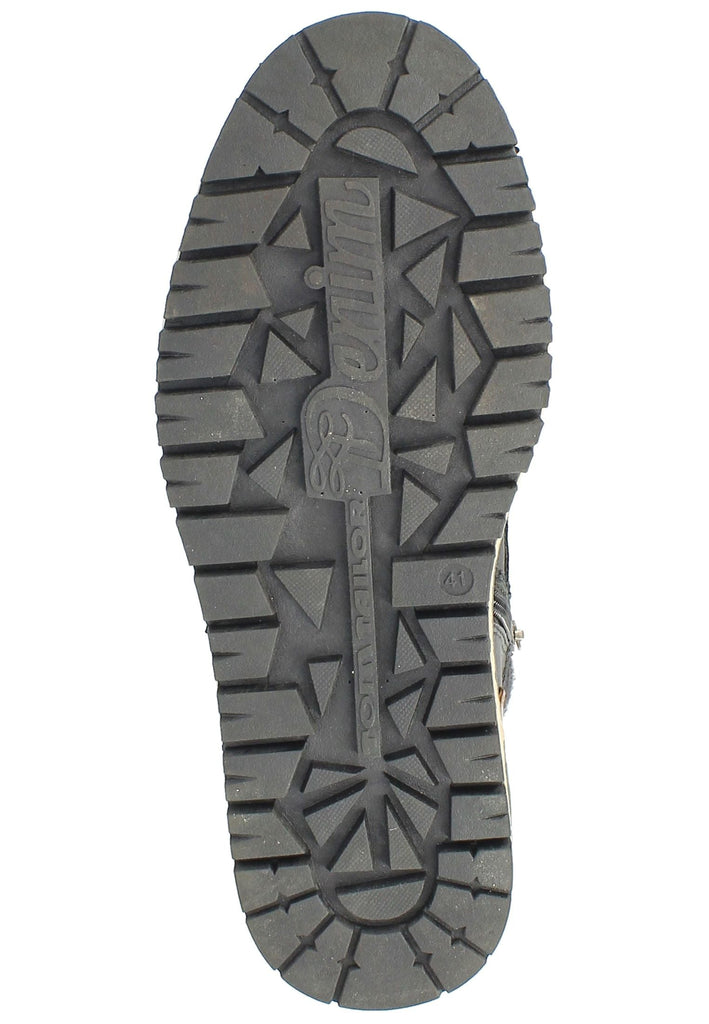 Tom Tailor Stiefelette Lederimitat/Textil Schwarz