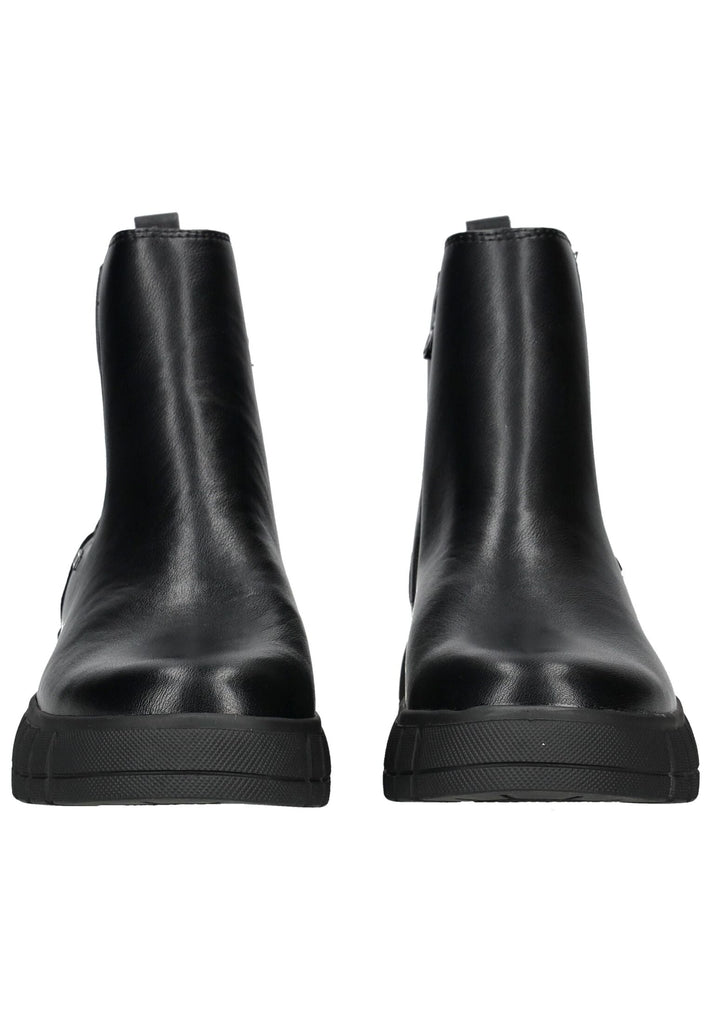 Tom Tailor Stiefelette Lederimitat/Textil Schwarz Warmfutter