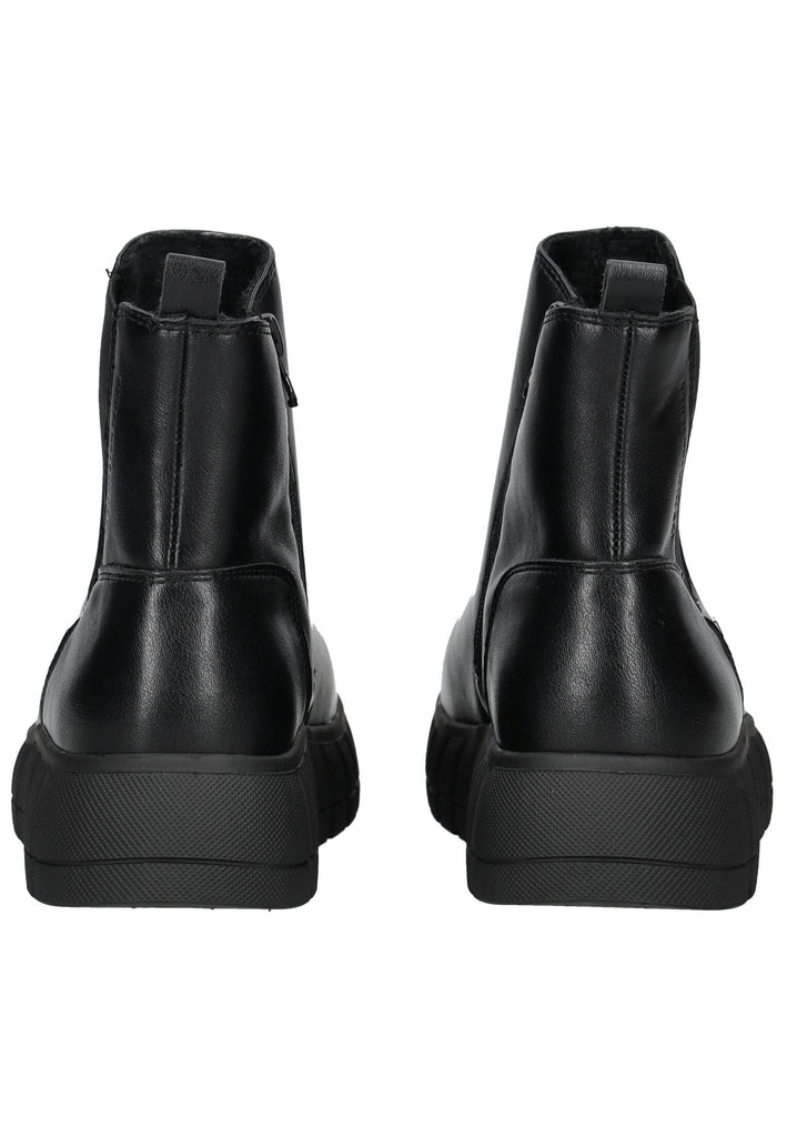 Tom Tailor Stiefelette Lederimitat/Textil Schwarz Warmfutter