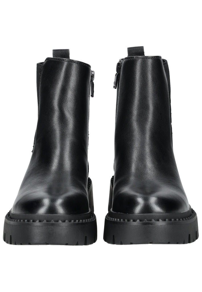 Tom Tailor Stiefelette Lederimitat/Textil Schwarz Warmfutter