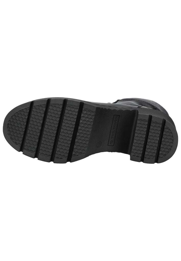 Tom Tailor Stiefelette Lederimitat/Textil Schwarz Warmfutter