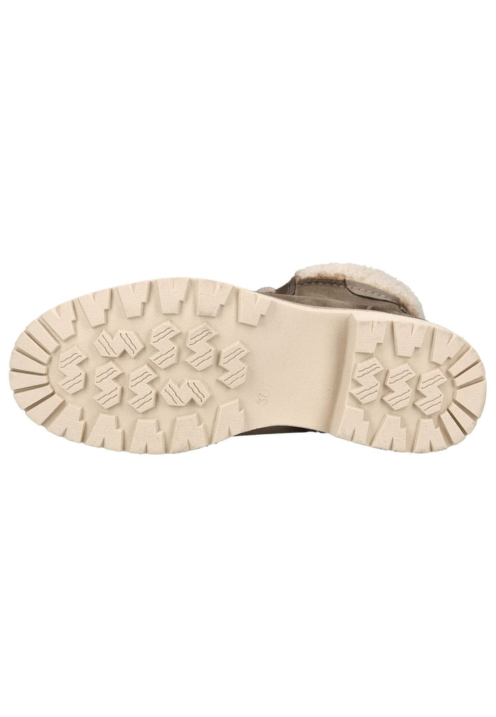 Tom Tailor Stiefelette Lederimitat/Textil Taupe Warmfutter