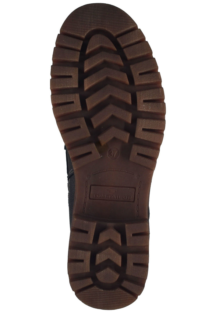 Tom Tailor Stiefelette PU Coal Warmfutter