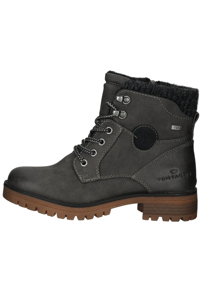 Tom Tailor Stiefelette PU Coal Warmfutter