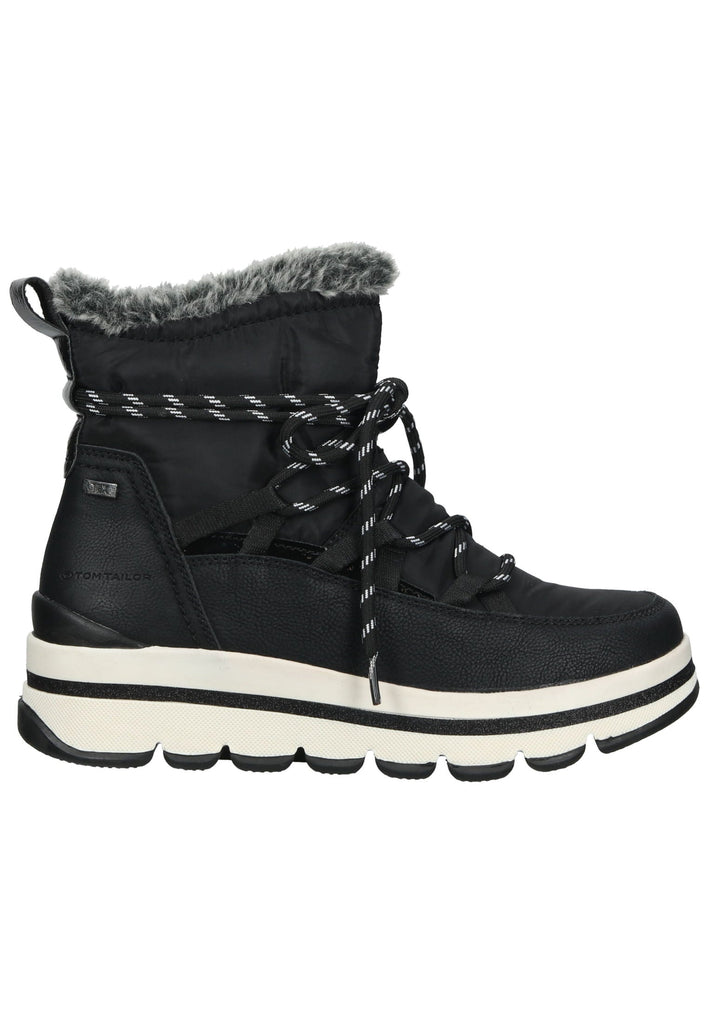 Tom Tailor Stiefelette Textil Schwarz Warmfutter