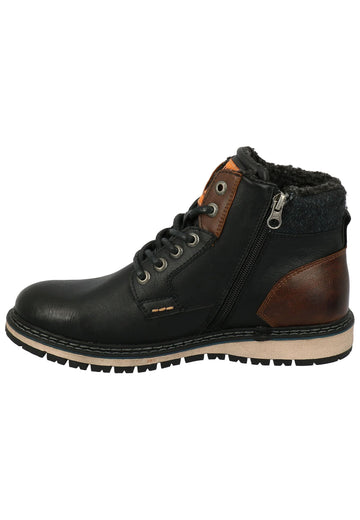 Stiefeletten Tom Tailor Stiefelette Lederimitat/Textil Schwarz