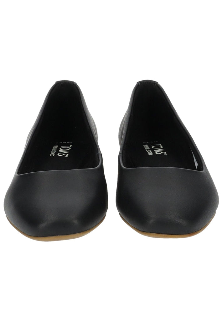 TOMS Ballerinas Leder Schwarz