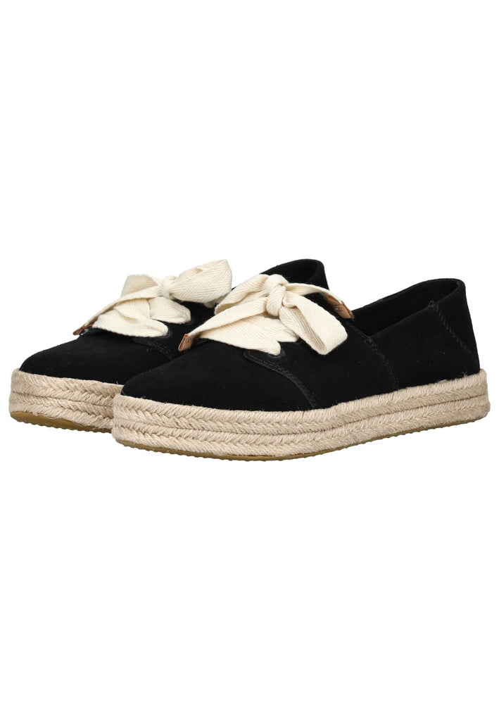 TOMS Halbschuhe Leder Schwarz