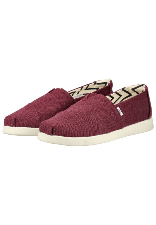 TOMS Halbschuhe Textil Dunkelrot