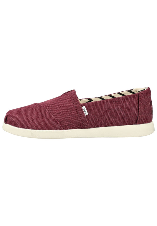 TOMS Halbschuhe Textil Dunkelrot