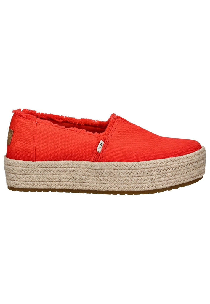 TOMS Halbschuhe Textil Rot