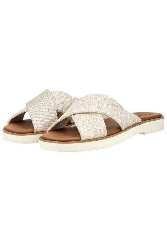 TOMS Pantoletten Textil Natural