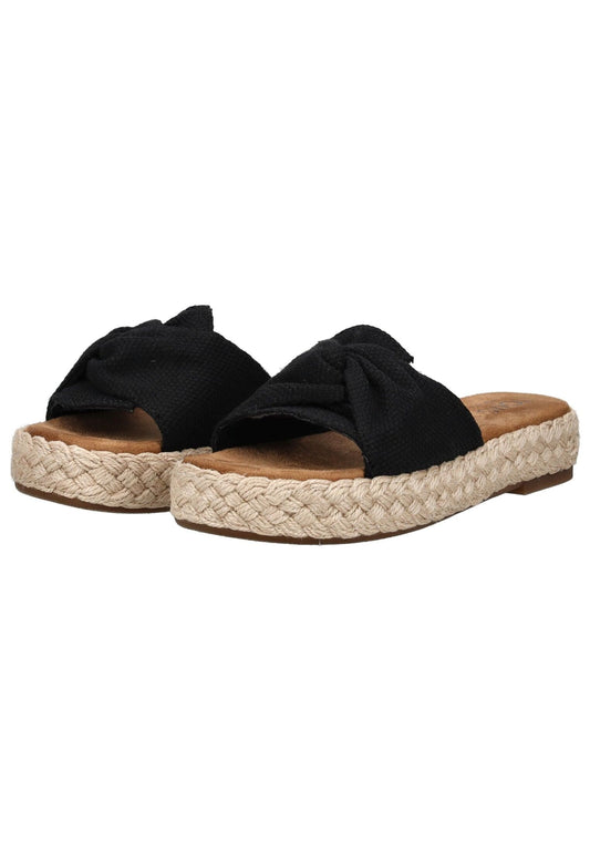 TOMS Pantoletten Textil Schwarz