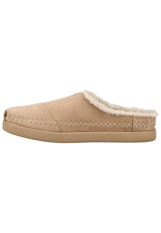 TOMS Pantoletten Textil Taupe Warmfutter