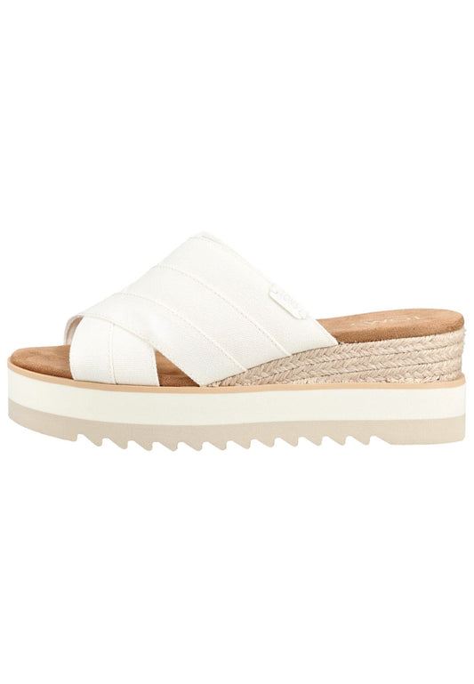 TOMS Pantoletten Textil Weiß