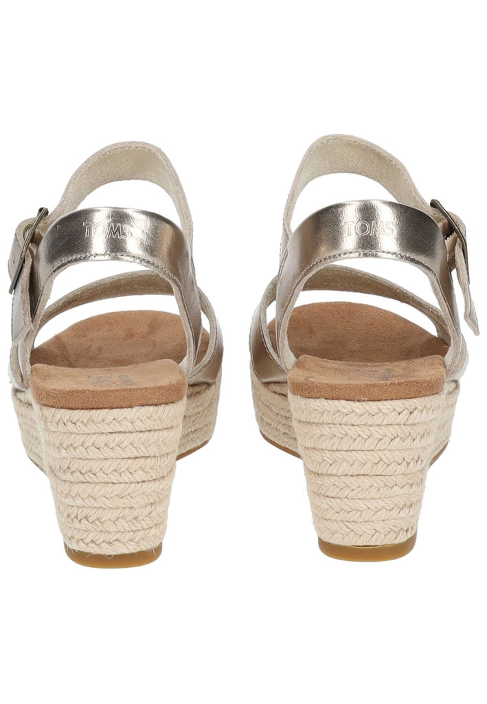 TOMS Sandalen Leder Gold